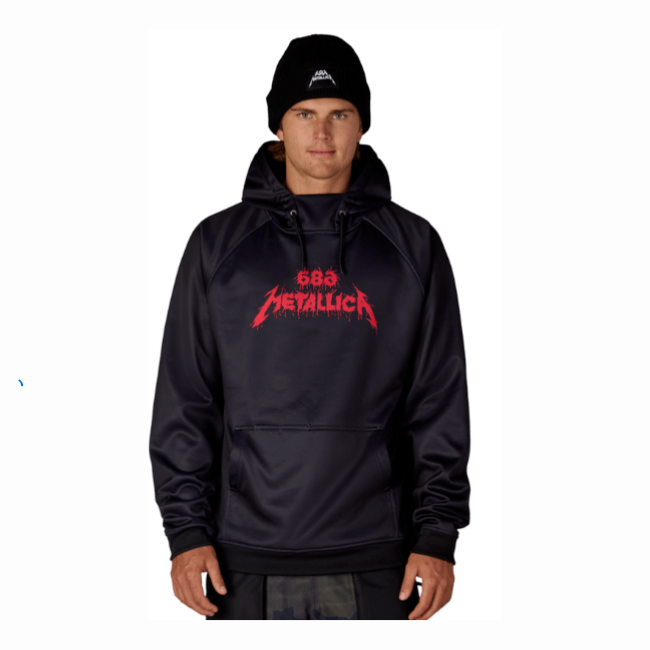 686 - MENS METALLICA BD FLC PULLOVER HOODIE - METALLICA BLACK -