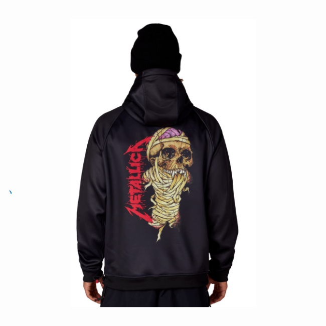 686 - MENS METALLICA BD FLC PULLOVER HOODIE - METALLICA BLACK -