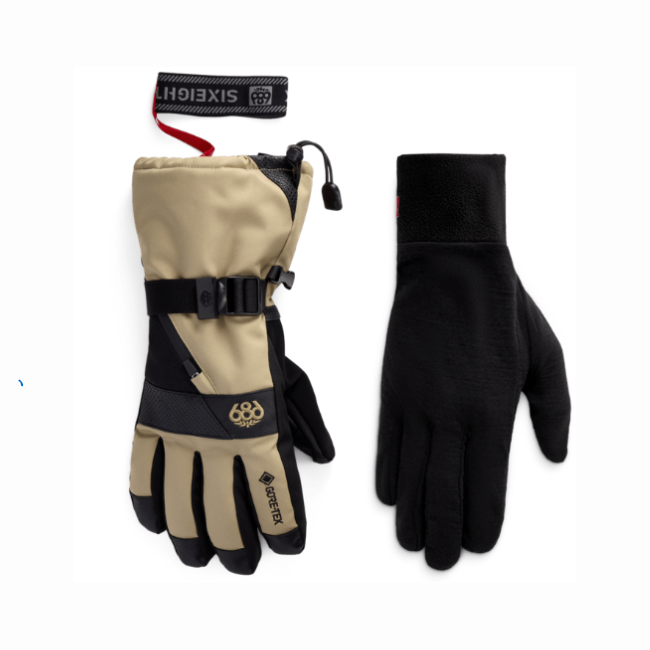 686 - MENS GORE-TEX SMARTY GAUNTLET GLOVE - KHAKI - 26/27