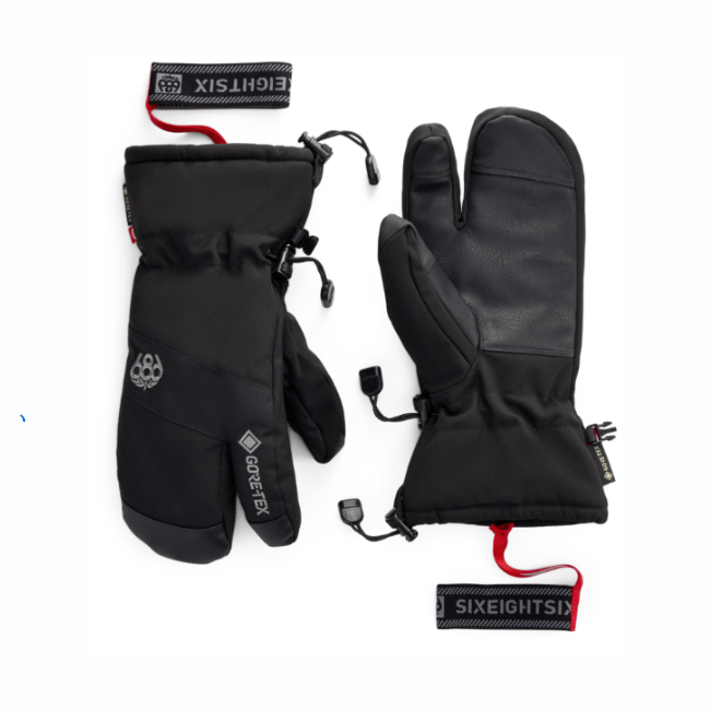 686 - MENS GORE-TEX LINEAR TRIGGER MITT - BLACK - 26/27