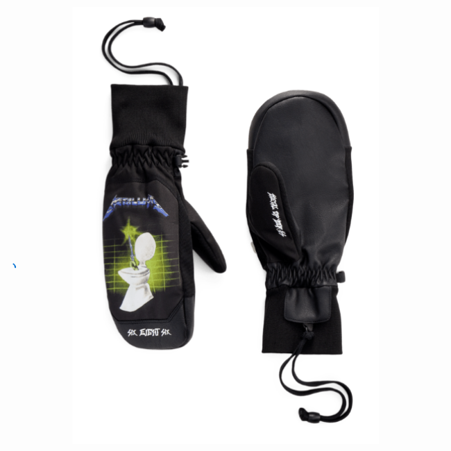 686 - MENS CRUSH INSULATED MITT - METALLICA BLACK - 26/27