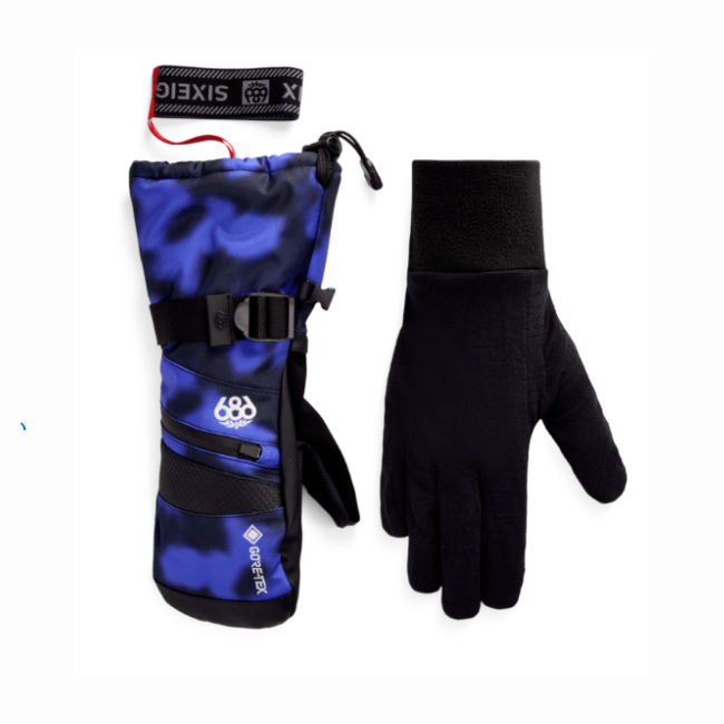 686 - WOMENS GORE-TEX SMARTY GAUNTLET MITT - ALPENGLOW BLUE DARK SKIES - 26/27