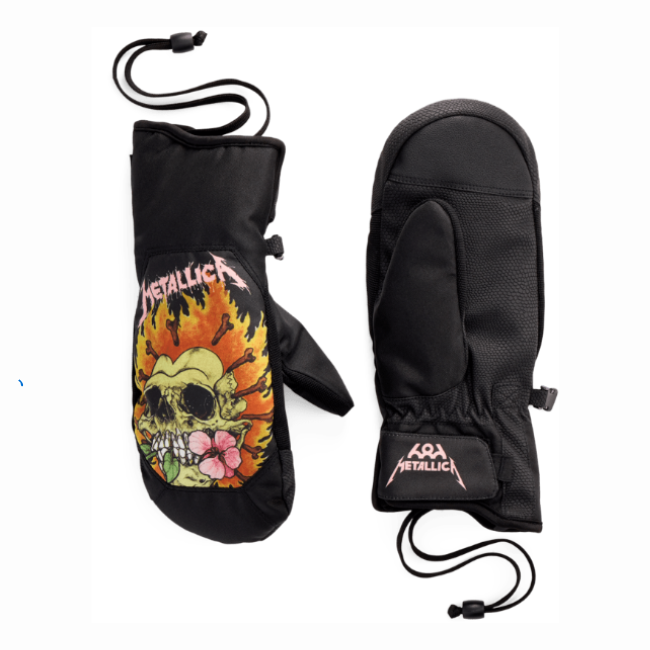 686 - WOMENS REVEL MITT - METALLICA BLACK - 26/27