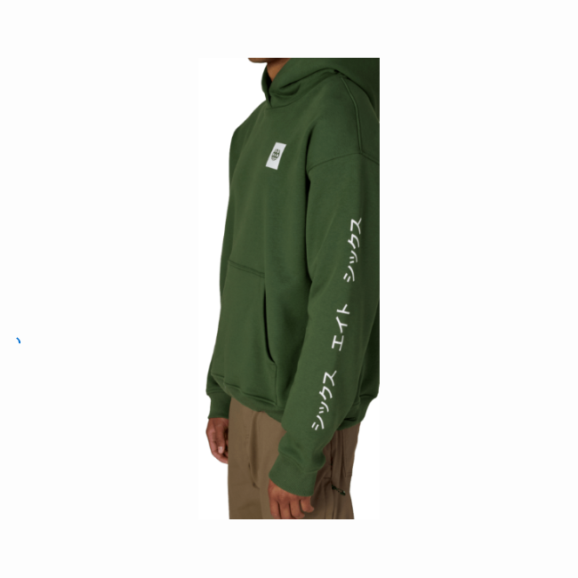 686 - JAPOW PREMIUM HEAVY WEIGHT PULLOVER HOODIE - MOSS GREEN -