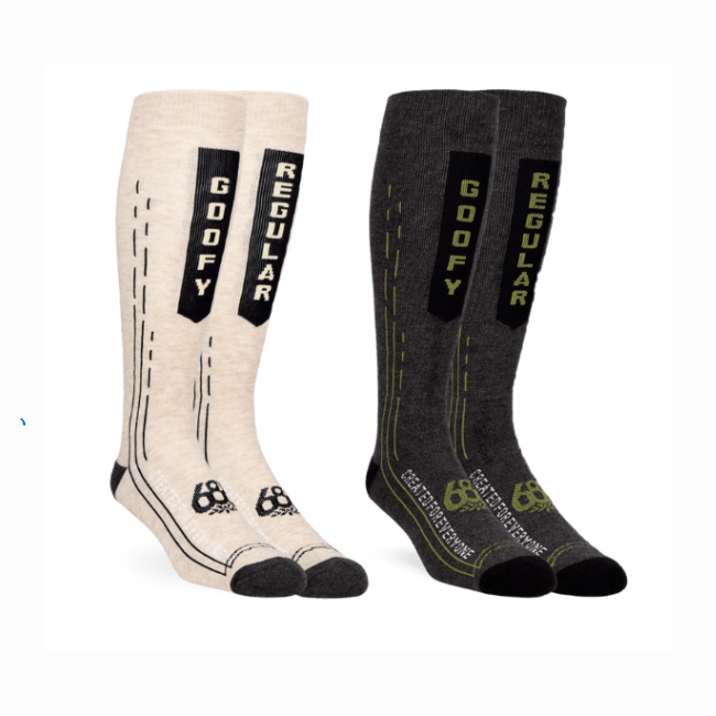 686 - MENS MERINO BALANCE SOCK - 2PK -ASSORTED-