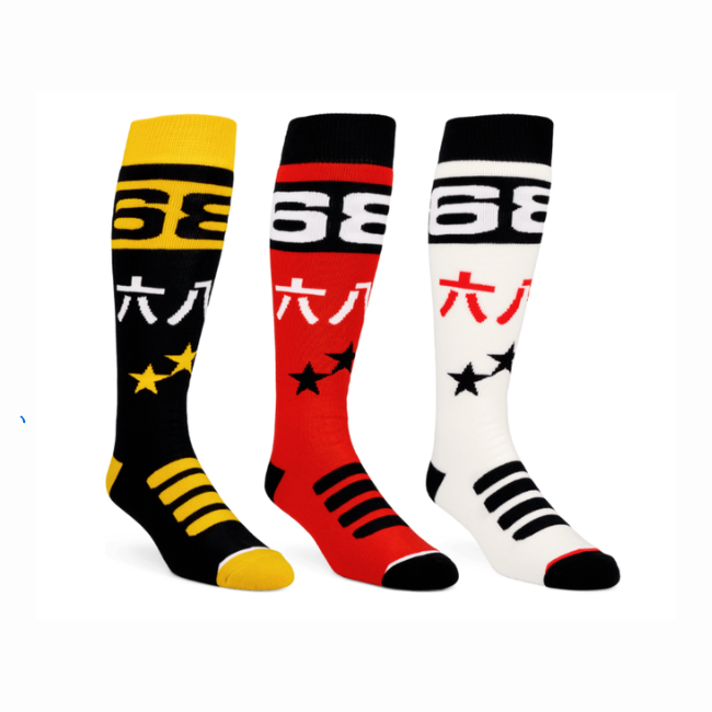 686 - MENS KANJI SOCKS 3-PACK - ASSORTED -