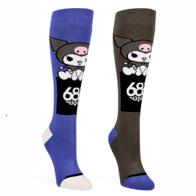 686 - WOMENS KUROMI SOCK 2PK -ASSORTED -