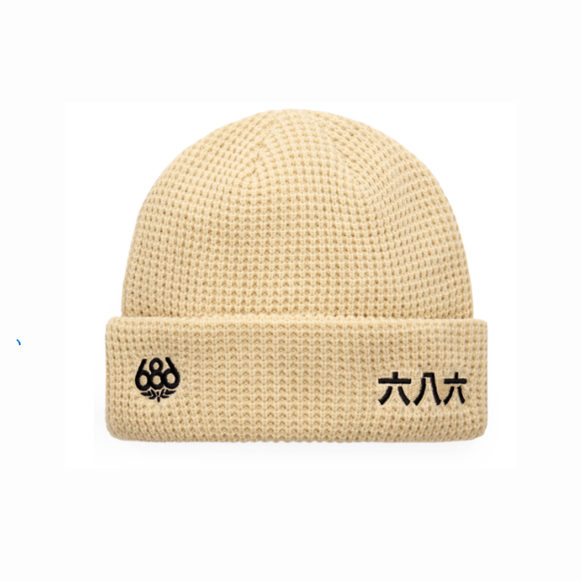 686 - KANJI BEANIE - LIMESTONE -