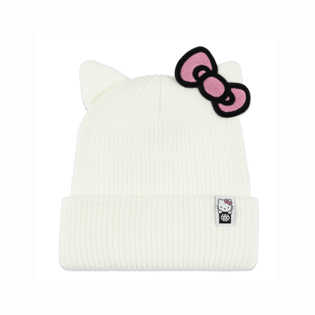 686 - WOMENS HELLOW KITTY BEANIE - WHITE -