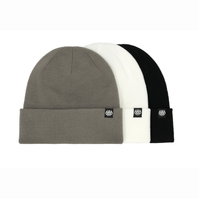 686 - STANDARD ROLL UP BEANIE 3-PACK - ASSORTED -