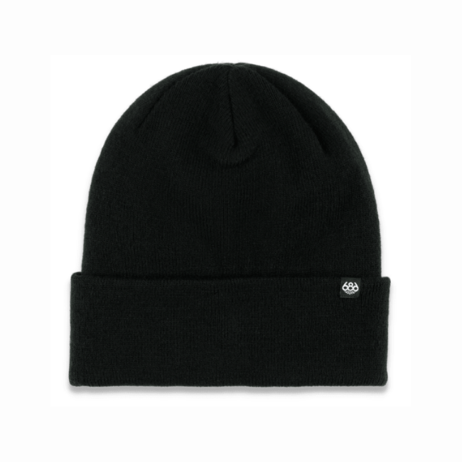 686 - STANDARD ROLL UP BEANIE - BLACK -
