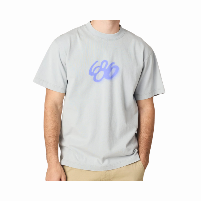 686 - SPRAY RELAXED TSHIRT - SILVER -