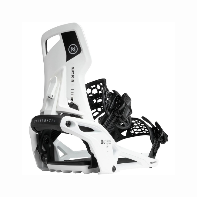 NIDECKER - OG SUPERMATIC SNOWBOARD BINDING - WHITE - 26/27