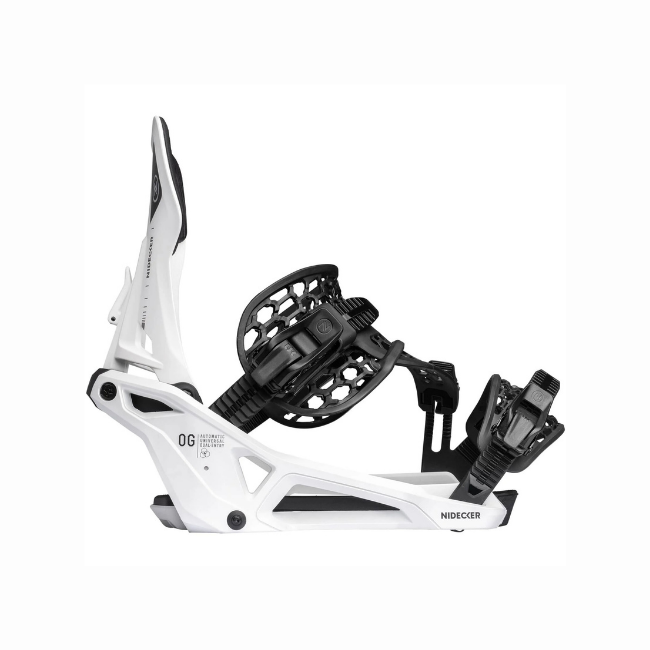 NIDECKER - OG SUPERMATIC SNOWBOARD BINDING - WHITE - 26/27