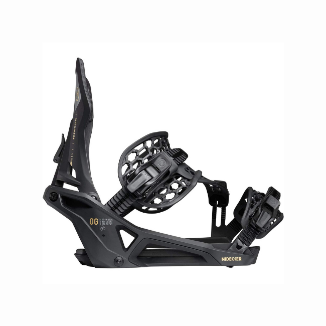 NIDECKER - OG SUPERMATIC SNOWBOARD BINDINGS - BLACK - 26/27