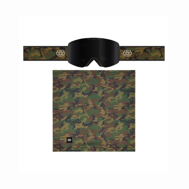 686 - FOUNDATION GOGGLE PACK - CAMO + BLACK + MIRROR - 26/27