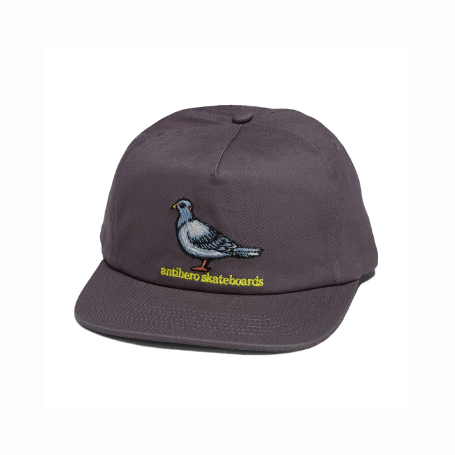 ANTIHERO - LIL PIGEON SNAPBACK - GREY/YELLOW -