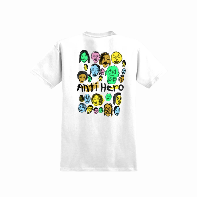 ANTIHERO - EXPRESSIONS  BONGO T-SHIRT - WHITE -