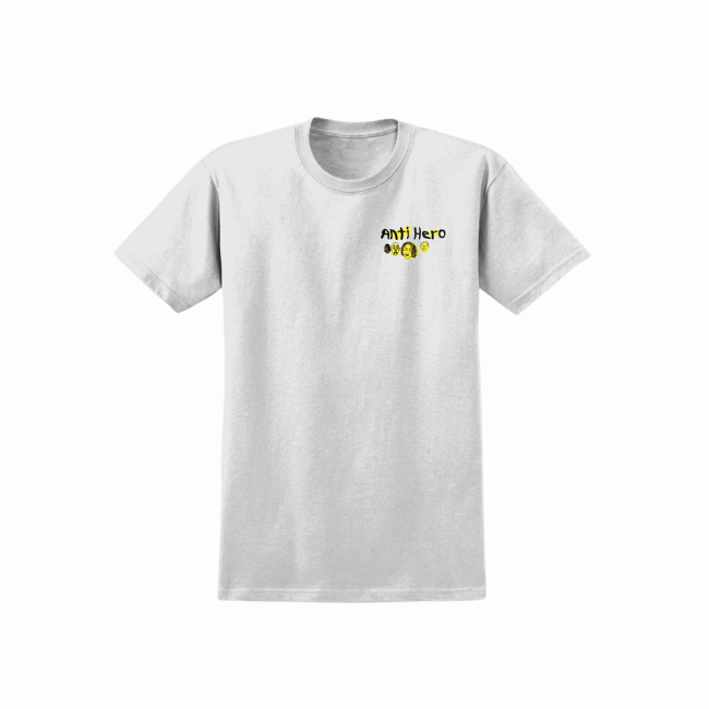 ANTIHERO - EXPRESSIONS  BONGO T-SHIRT - WHITE -