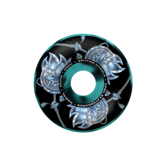 SPITFIRE X APRIL - F4 99D BIG HEAD ROSE RADIAL - BLACK/BLUE SWIRL -