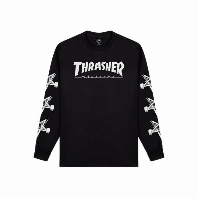 THRASHER - MAG GOAT LONG SLEEVE - BLACK -