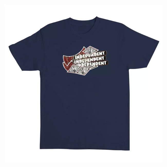 INDEPENDENT - STICKER PILE T-SHIRT - NAVY -