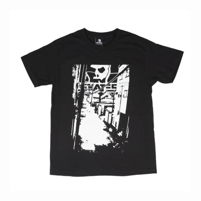 SKULL SKATES - ALLEY T-SHIRT - BLACK -