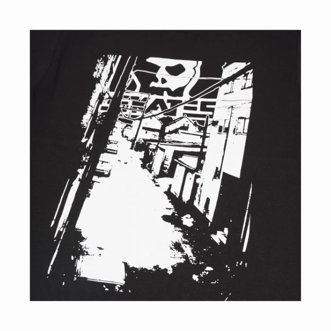 SKULL SKATES - ALLEY T-SHIRT - BLACK -