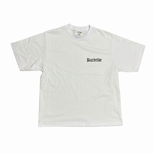 BOARDERLINE - KING OF SHOPS  - SHAKA WEAR CROPPED T-SHIRT - WHITE -