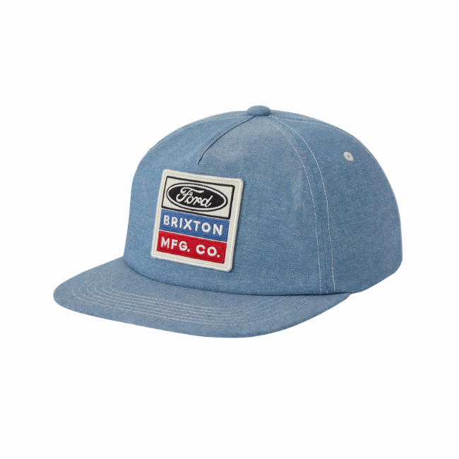 BRIXTON - FORD SERVICE DEPT SNAPBACK - BLUE CHAMBRAY -