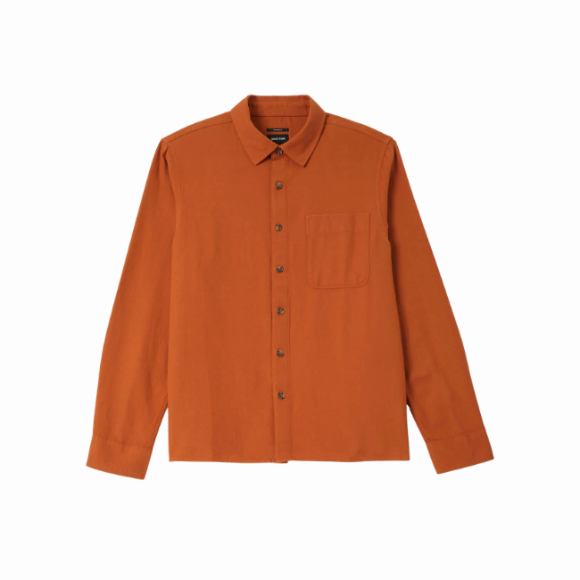 BRIXTON - HASTING LW FLANNEL - CARAMEL -