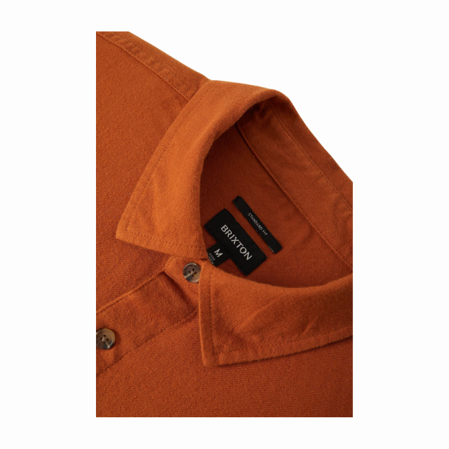 BRIXTON - HASTING LW FLANNEL - CARAMEL -