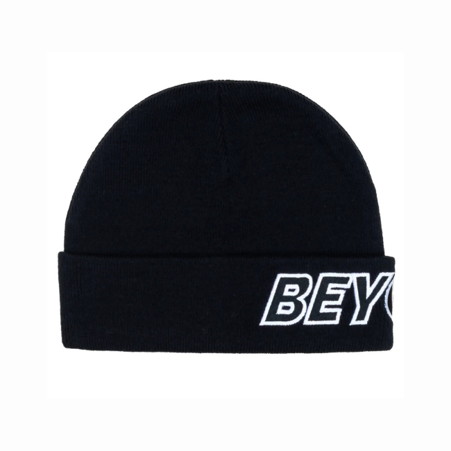 BEYOND MEDALS - OUTLINE BEANIE - BLACK -