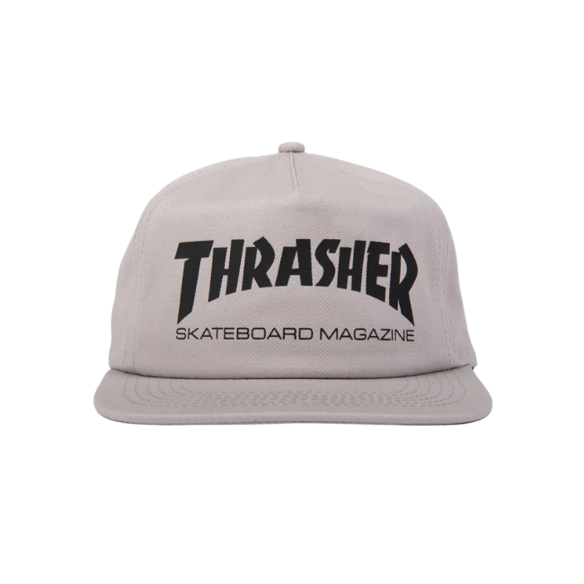 THRASHER - SKATE MAG SNAPBACK HAT - GREY/BLACK -