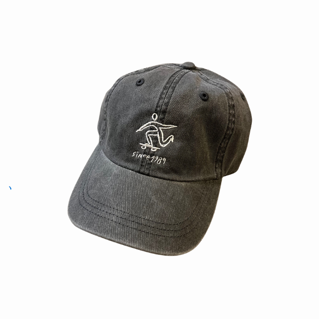 BOARDERLINE - "SINCE 1987" HAT - PIGMENT DYED BLACK -