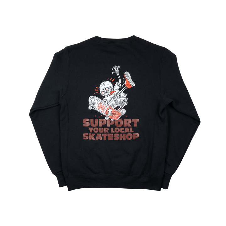 BOARDERLINE - SKATE SHOP DAY SKELETON CREW - BLK