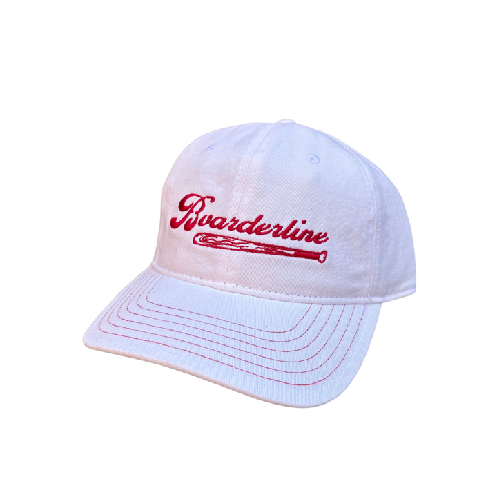 BOARDERLINE - ''BASEBALL'' HAT - WHT/RED