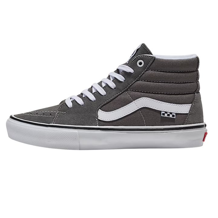 VANS - SKATE SK8 HI PEWTER/WHITE