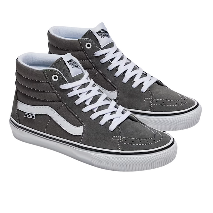 VANS - SKATE SK8 HI PEWTER/WHITE