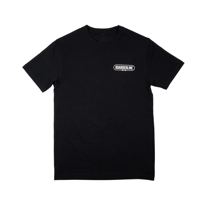 BOARDERLINE - SSD SUPPORT YOUR LOCAL TEE - BLK