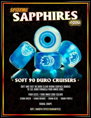 SPITFIRE - SAPPHIRE RADIAL ATLANTIC DRIFT 56 -PINK/CLEAR
